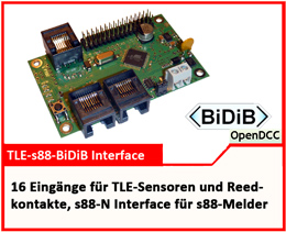 TLE-s88-BiDiB Interface